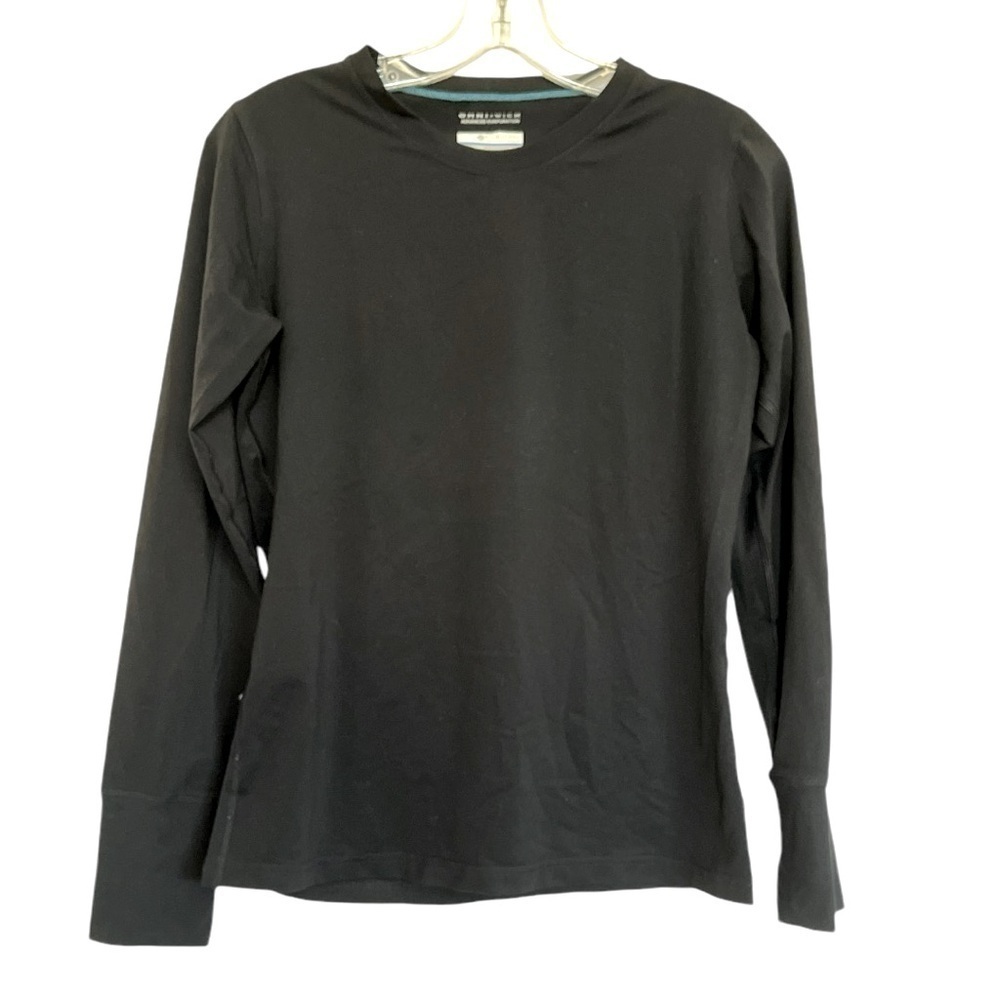 Columbia Omni-Wick long sleeve shirt black size M EUC D-5